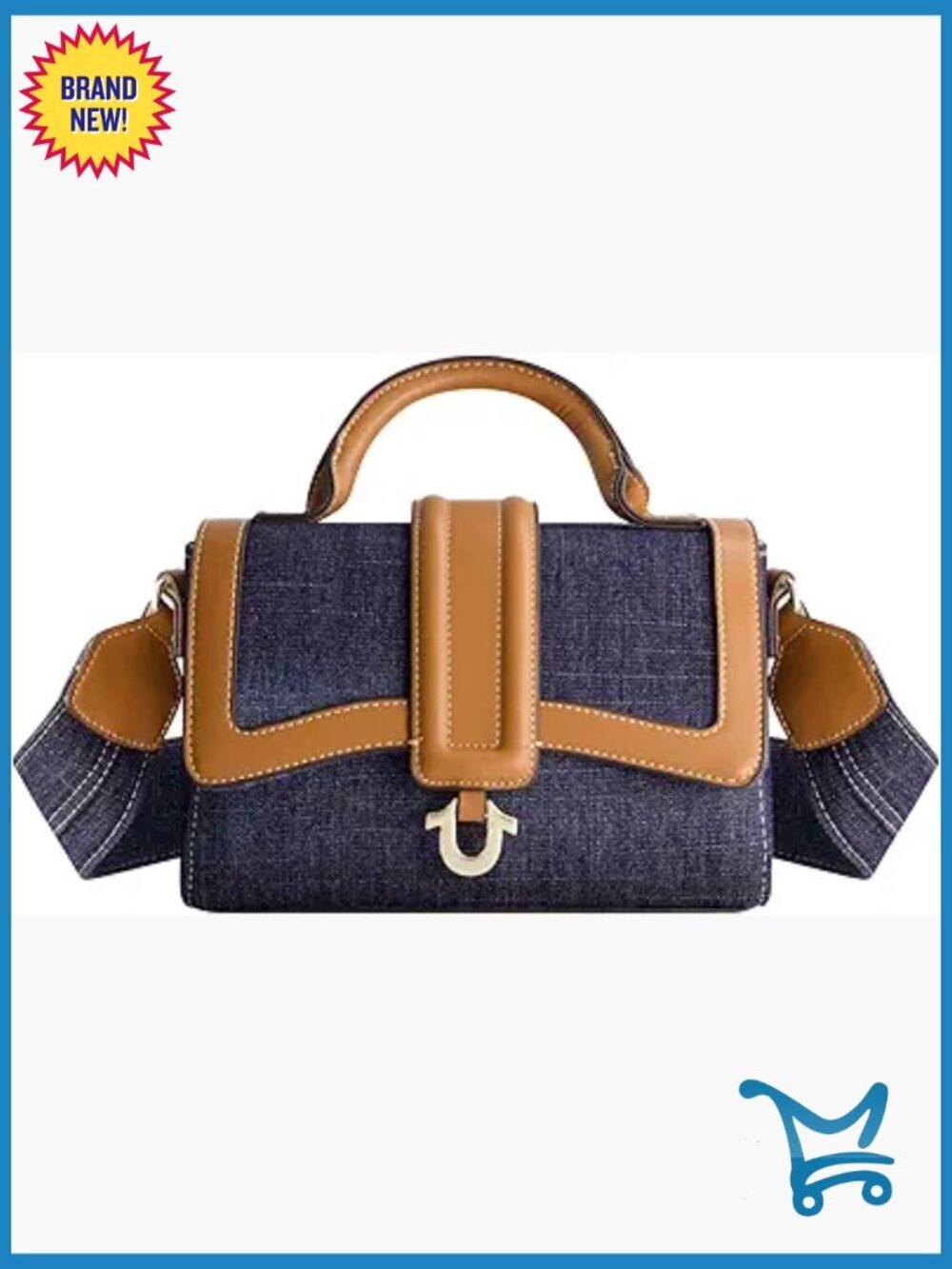 Mini Satchel Crossbody Bag with Adjustable Strap for Work Travel